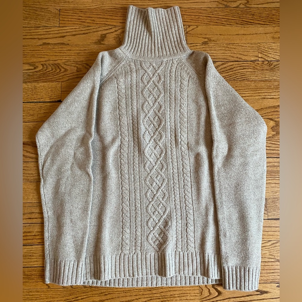 Alan Paine - size UK 42 - beige brightmere ladies roll neck jumper - never worn